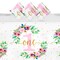3 Pack Floral Plastic Tablecloth for Baby Girl's 1st Birthday Party Supplies (54 x 108 In)